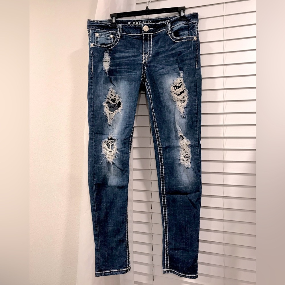 HYDRAULIC vikki legging destroyed jeans with white seams
